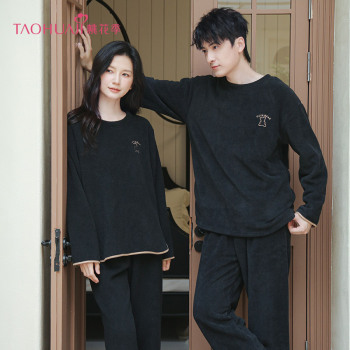 314042情侣女款绒料套装