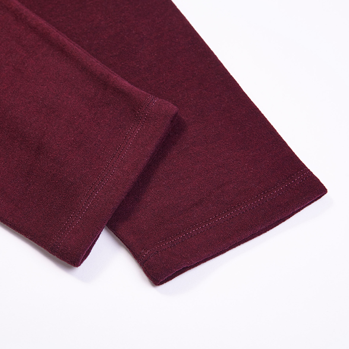 420124双面德绒男士圆领套装打底